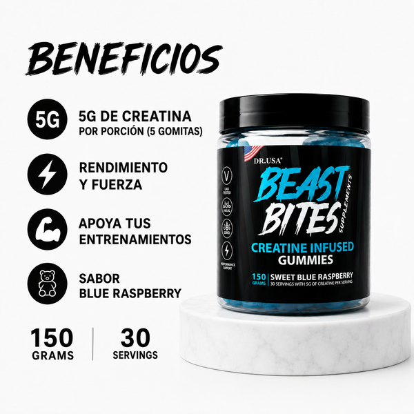 Beast Bites creatine infused gummies Comerzio - imagen 3