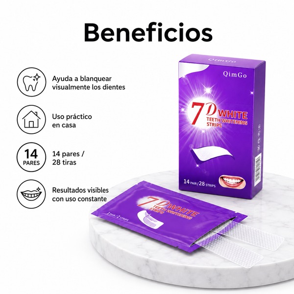 Cintas blanqueadoras dentales 7D White Comerzio - imagen 3